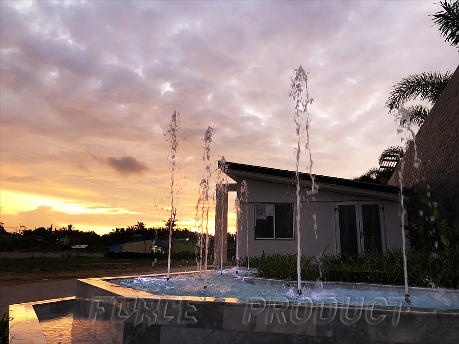 Geyser nozzle fountain